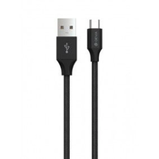 DEVIA Kabl USB Gracious Series Micro 2.4A/ crna