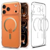 Ovitek Spigen Ultra Hybrid Mag za iPhone 17 Pro Max - clear/gold