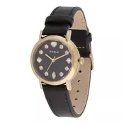 FURLA Analogna ura Easy Shape  zlata / črna