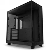 NZXT kućište atk srednji toranj h6 protok sa prozorom + bočna i gornja mreža 3kf120k protok vazduha 120 mm ventilatori, 1kusb 3.2 Tipec, 2k usb
