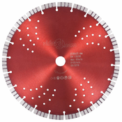 Den Diamantni rezalni disk s turbo in luknjami iz jekla 300 mm