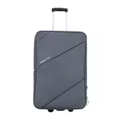 Kovček TRAVEL AND MORE - siv, srednji, 55 l