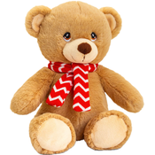 Plišana igracka Keel Toys Keeleco - Medvjed sa šalom, 25 cm