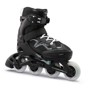 OXELO Crno-kaki decji roleri FITNESS FIT 3 UK C10.5-13 - EU 29-32