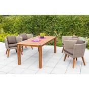 Gardenson VRTNA GARNITURA IMPERIA aluminij rjava, bež