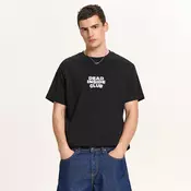 Cropp - Majica z napisom - črna