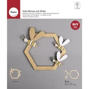 Rayher. Leseni ustvarjalni set Čebelice in satovje, obešanka, 4.5-15.5cm