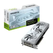 Grafična kartica nVidia RTX5070Ti GigaByte AERO OC bela - 16GB GDDR7 (GV-N507TAERO OC-16GD)