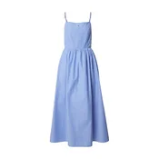 Tommy Jeans Obleka Crinkle Strap Maxi kraljevo modra/bela