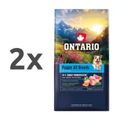 Ontario Puppy All Breeds Monoprotein - puran in sladki krompir 2 x 6,5 kg