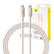 Kabel Baseus kabel za brzo punjenje USB-C na USB-C Habitat Series 1m 100W (roza)