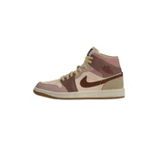 Jordan Visoke superge AIR JORDAN 1 temno rjava/mauve/pastelno oranžna/staro roza