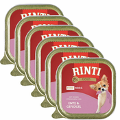Konzerva Rinti Gold Mini Adult raca in piščanec 6x100 g