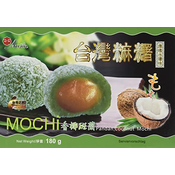Japanski Mochi kolači AWON kokos s listićima pandana 180g