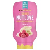 Allnutrition - Nutlove omaka, bela čokolada z malinami - 280 ml