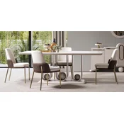 Casa Padrino luxury dining room set - 1 Dining table and 6 dining room chairs - Dining room furniture