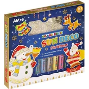 KW TRADE Set za izdelavo obešank Amos, Božični, 10 x 10,5 ml, 12 motivov, (22005962)