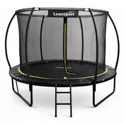 Trampolin LINE 183 cm - crni - zeleni