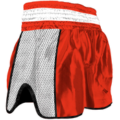 Muay Thai Kick Boxing hlače Buddha Retro Premium rdeče-bele