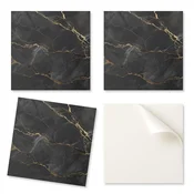 shumee Vinilna dekoracija s potiskom za montažo brez orodja Elegantni marmor z žilami 20x20x20 cm