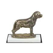 shumee Rotvajler II - kipec psa, figurica na belem podstavku, pokal za pasjo razstavo Art-Dog