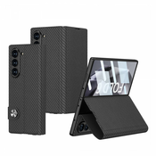 Futrola LEATHER za Samsung F956B Galaxy Z Fold 6 5G karbon crna