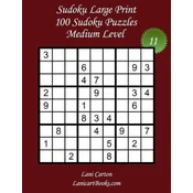 Sudoku Large Print - Medium Level - N°11: 100 Medium Sudoku Puzzles - Puzzle Big Size (8.3x8.3) and Large Print (36 points)