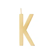 Pozlačeni srebrni obesek Design Letters