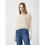MixRay Pulover Pullover svetlo bež