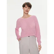 Vila Pulover Bellisina 14089578 Roza Regular Fit