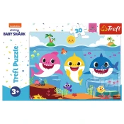 Trefl Trefl Puzzle Podvodni svet morskih psov/Baby Shark 27x20cm 30 kosov v škatli 21x14x4cm
