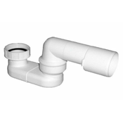 Odtok za kad, 6/4 x 40/50 mm, (v) 52 mm, črn - 24 - Plastika - Sifon za kad z izskočnim odtokom in polnjenjem - 40 - Sapho - 52 mm - 6/4