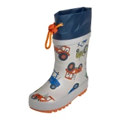 PLAYSHOES Gumijasti škornji marine/svetlo modra/svetlo siva/temno oranžna