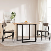 Noge za blagovaonski stol O-oblika 60x60x73 cm celik