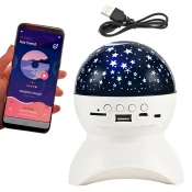 Nočni LED projektor zvezd z USB-jem, roza, roza