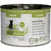 catz finefood Mačja hrana Senior No.05 - losos in piščanec - 200 g