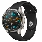 Silikonski pas za Huawei Watch GT2 46mm - črn