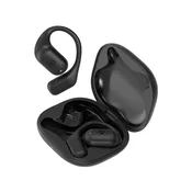 OEM FORCE PLAY, Športne Bluetooth Slušalke z Zračno Prevodnostjo in Zmanjševanjem Hrupa, Črna, (5000299403)
