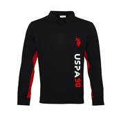 U.S. POLO ASSN. Majica rdeča/črna/bela
