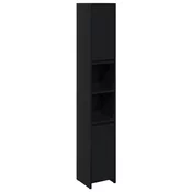 Kupaonski ormar Crni hrast 30 x 30 x 183,5 cm Konstruirano drvo
