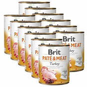 Konzerva Brit Paté & Meat Turkey 12x800 g