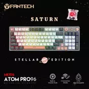FANTECH Mehanicka tastatura Gaming MK914 RGB Atom PRO96 Wireless Saturn (Crveni switch)