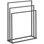 slomart Stojalo za brisače STAL 65 x 21,5 x 84 cm temno siva