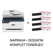 Večfunkcijska barvna laserska naprava XEROX C235DNI + komplet tonerjev