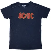 AC/DC Logo Wash Navy Blue M Majica