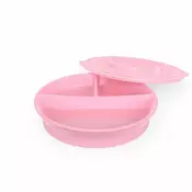 Twistshake podeljeni tanjir 6 pastel pink ( TS78169 )