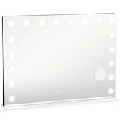 Homestar Kozmetično ogledalo 18 zatemnljivih LED luči 80x14x60 cm belo
