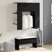 Ormar za hodnik Crni hrast 97,5 x 37 x 99 cm Konstruirano drvo