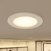 Prios LED vgradno reflektorsko svetilo Rida, belo. O 10 cm, CCT, IP44 - Kopalnica - Sodobni - bela - Aluminij