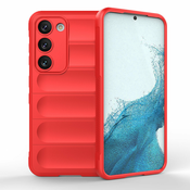 Eleganten Wave ovitek za Samsung S23, Rdeč